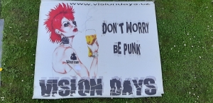 Obrázek Vlajka - baner motiv Don´t worry be punk